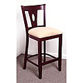 Dark Mahogany Teardrop Counter Stool