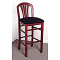 Fan-back Mahogany Barstool