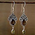 Quartz 'Queen of Jaipur' Earrings (India)
