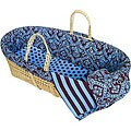 Tadpoles Blue Damask Moses Basket Set