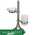 Countertop Glass Tumbler and Soap Dish Holder