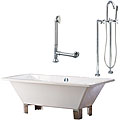 Tella Rectangle Tub with Floormount Faucet Package