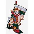 'Cowboy Santa' Stocking Felt Applique Kit
