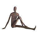 Yoga Twist Cast Bronze Sculpture