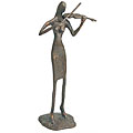 Cast Bronze Violin Player Sculpture