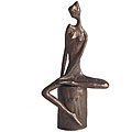 Cast Bronze Reflection Sculpture
