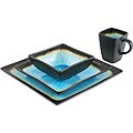 Caldo-Freddo Kon-Tiki Blue 16-piece Dinnerware Set