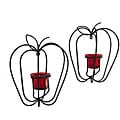 Apple Wall Candleholders (Set of 2)