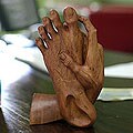Wood 'Take Action' Statuette (Indonesia)