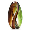 Murano 'Jade and Amber Power' Hand-blown Sculpture (Brazil)