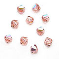 Vintage Rose AB Austrian Crystal 4 mm Bicone Beads (Case of 50)