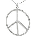 Sterling Silver Peace Symbol Necklace