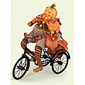 Pedaling Peter Pumpkin Halloween Decoration