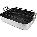 Paderno Aluminum Roasting Pan with Nonstick Rack