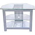Silver Corner TV Stand