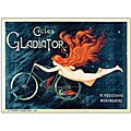 Georges Massias 'Cycles Gladiator' Framed Art