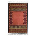 Indo 'Crisp Coral' Wool Rug (5' x 8')