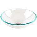 Fontaine Crystal Clear Glass Vessel Bathroom Sink