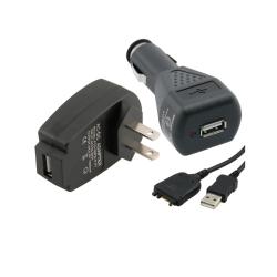 Eforcity USB Sync Cable and Car/ Wall Charger Adapter for Palm Treo 680
