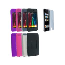 Eforcity 4 Silicone Skin Cases Screen Protector for iPod Touch Gen2