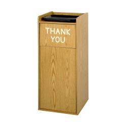 Safco Wood Tray Top Waste Receptacle