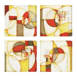 DeRosier 'Outer Reaches I II and Outskirts I II' Art (Set of 4)