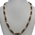Multi-colored Chocolate Freshwater Pearl 24-inch Strand (6.5-7 mm)