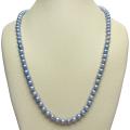 Blue Freshwater Pearl 36-inch Strand (6.5-7 mm)