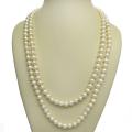 DaVonna White Freshwater Pearl 72-inch Endless Necklace (9-10 mm)