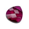 Ruby Austrian Crystal 6012 14x15mm Flat Briolette Pendant Beads (Pack of 2)