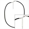 Black Satin Cotton 3.4-mm 20-inch Cord Necklaces (Pack of 2)