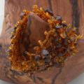 Brown Glass Stone Bead Bracelet (India)