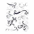 Autumn Leaves Stampology Flourishes V2 9-piece Clear Stamps Set