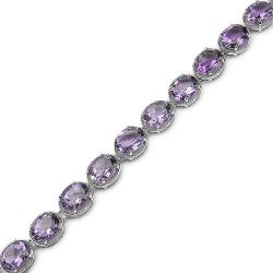 Sterling Silver Amethyst Bracelet