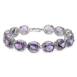 Sterling Silver Amethyst Bracelet