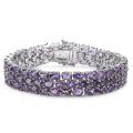 Sterling Silver Amethyst Bracelet
