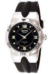 Activa by Invicta Men's Black Rubber Strap Watch