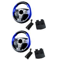 3 in 1 Pro Racing Wheels For Playstation 3 - 2 Pack