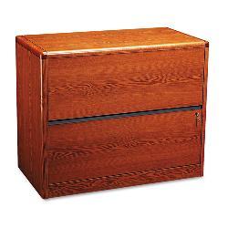 HON 10700 Series 2-Drawer Lateral File Cabinet - Cherry