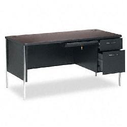 HON Mentor Series 60-inch Right Pedestal Desk