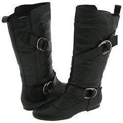 Steve Madden Parking Black Leather Boots