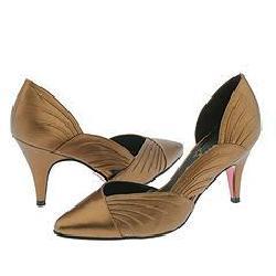 Nina Chica Bronze Laminato Pumps/Heels (Size 6)