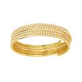 Goldtone 'Celebration' Cubic Zirconia 5-row Wraparound Bracelet