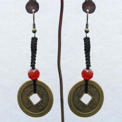 Asian Coin Earrings (China)