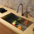 Vigo Undermount Stainless Steel Kitchen Sink, Faucet and Dispenser