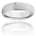 Stainless Steel Brushed Domed Comfort Fit Ring (6 mm)