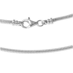 Sterling Silver 16-inch Necklaces (2 mm) (Pack of 2)