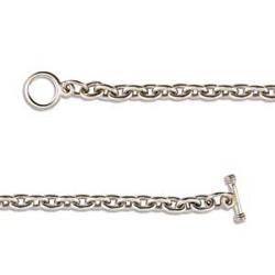 Antiqued Silvertone 7.25-inch Link Charm Bracelets (Pack of 2)