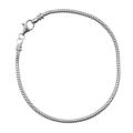 Sterling Silver 8-inch Charm Bracelets (3 mm) (Pack of 2)