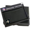 Before it New Orleans Saints Leather Passport Organizer